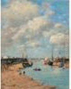 Trouville, Les Jetees, Maree Basse