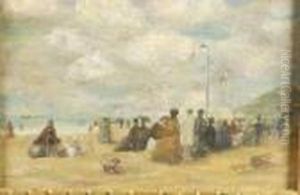 Sur La Plage by Eugene Boudin