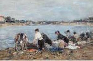 Laveuses Au Bord De La Touques