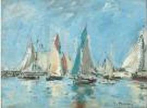 Trouville, Voiliers Maree Haute