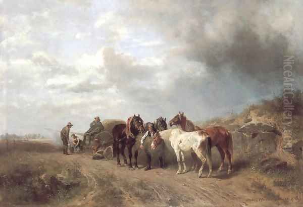 Auf Dem Felde by Ludwig Hartmann