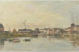 Trouville, Le Port by Eugene Boudin