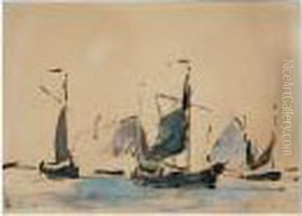 Trois Bateaux De Pecheurs - view 1