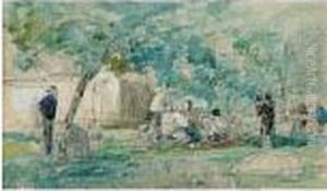 Scene Bretonne, 1867-1870 by Eugene Boudin