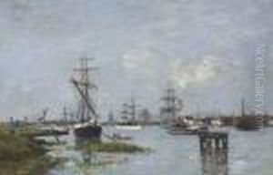 Anvers. Le Port by Eugene Boudin
