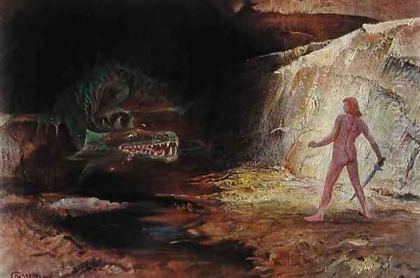 Siegfried and Fafner - view 1