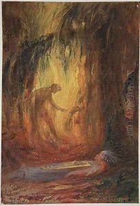 Awakening of Brunnhilde by Hermann Hendrich