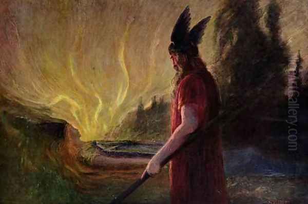 As the flames rise Odin leaves - view 1