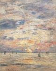 Maree Basse. Rivage by Eugene Boudin
