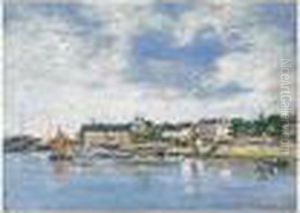 Trouville. Le Port by Eugene Boudin