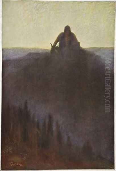 Wotan waits in Valhalla for the end with his broken spear - view 1