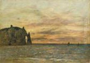 Etretat by Eugene Boudin