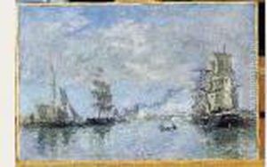 Signee En Bas A Droite. by Eugene Boudin