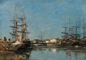 Trouville, Le Port by Eugene Boudin