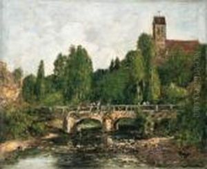 Saint-cenery, L'eglise Et Le Pont Saint-cenery, L'eglise Et Le Pont
