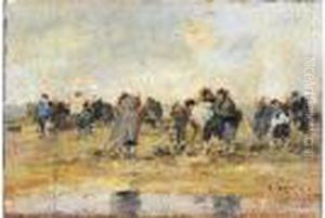 Les Ramasseurs De Coquillages by Eugene Boudin
