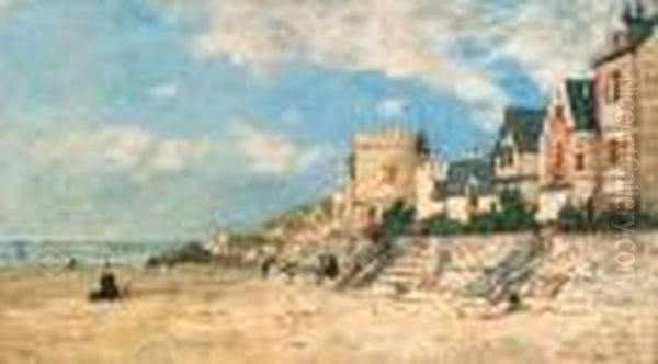 La Tour Malakoff Et Le Rivage A Trouville - view 1