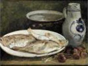 Nature Morte Aux Poissons by Eugene Boudin