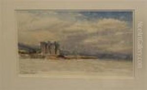 Highland Castle And Harbour by Samuel Bough
