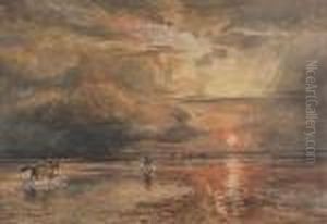 Salmon Spearing On The Solway