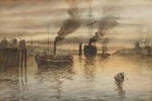 View On The Clyde by Samuel Bough