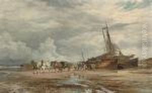 Unloading The Boats by Samuel Bough