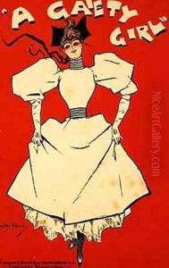 Reproduction of a poster advertising A Gaiety Girl by Dudley Hardy