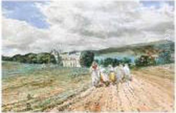 Hoeing Turnips, Kellie Castle In Fife - view 1