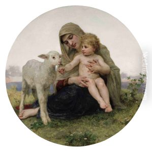 La Vierge A L'agneau by William-Adolphe Bouguereau