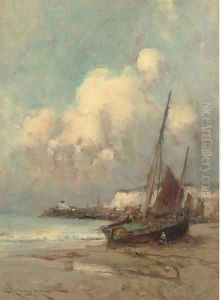 On the coast, Normandy by Edward Aubrey Hunt