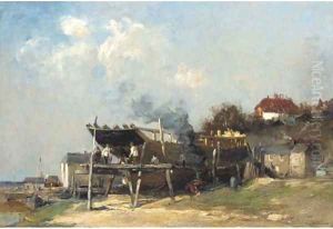 On the stocks - boatbuilding at Rye