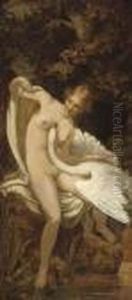Leda And The Swan by William-Adolphe Bouguereau