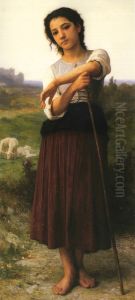 Jeune Bergere Debout by William-Adolphe Bouguereau