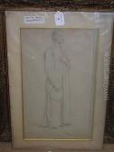 Full-length Drawing Of A Gentleman by William-Adolphe Bouguereau