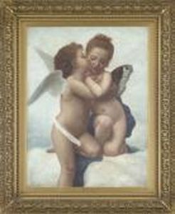 Cupid And Psyche As Children by William-Adolphe Bouguereau