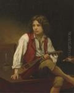 Italienne A La Mandoline by William-Adolphe Bouguereau