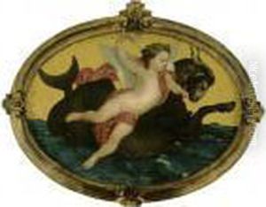 Putti Sur Un Monstre Marin by William-Adolphe Bouguereau