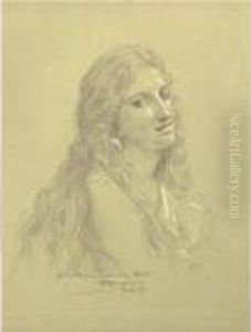 Portrait Of A Young Woman by William-Adolphe Bouguereau