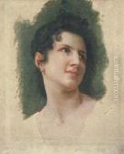 Etude De Tete De Femme Brune, De Trois-quarts