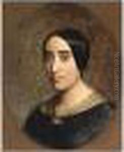 Portrait D'amelina Dufaud Bouguereau by William-Adolphe Bouguereau