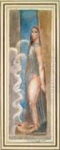 La Sibylle, Esquisse De Fresque by Emile-Antoine Bourdelle