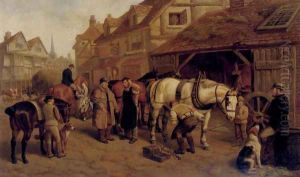 The Farrier by Edward Benjamin Herberte