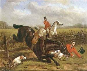 A Fall out Hunting by Edward Benjamin Herberte