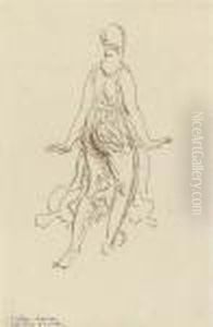 Isadora Duncan Dancing, Seen From Behind