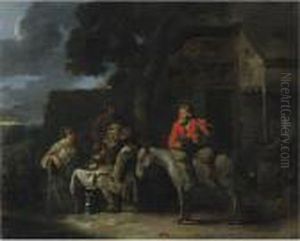 Peasants Outside An Inn