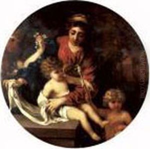 La Vierge A L'enfant Avec Saint Jean-baptiste Et Un Ange