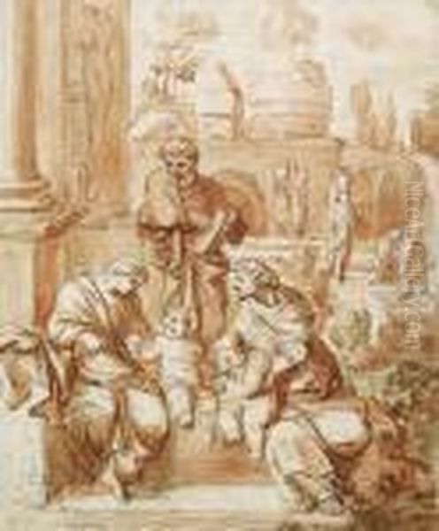 The Holy Family With Saint Elizabeth And The Infant Baptist - view 1