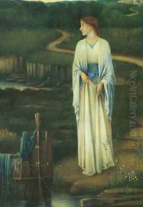 The Lady of Shalott by Seymour Garstin Harvey