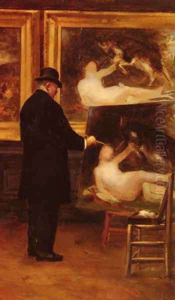 Autoportrait: Copiant Un Tableau De Bouguereau (Self Portrait: Copying A Painting By Bouguereau) - view 1