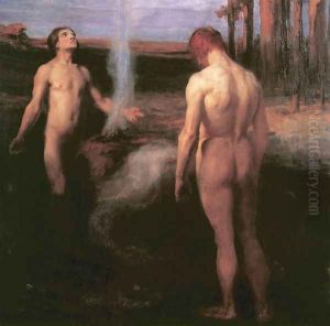 Kain and Abel 1899 by Laszlo Hegedus